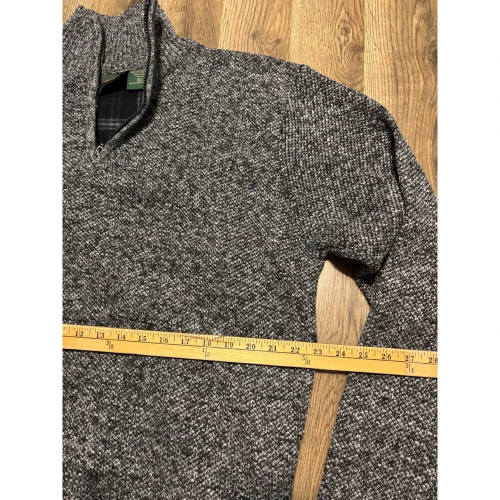 Saltwater Supply Co Sweater Mens Size XL Grey Quarter Zip Pullover Long Sleeve